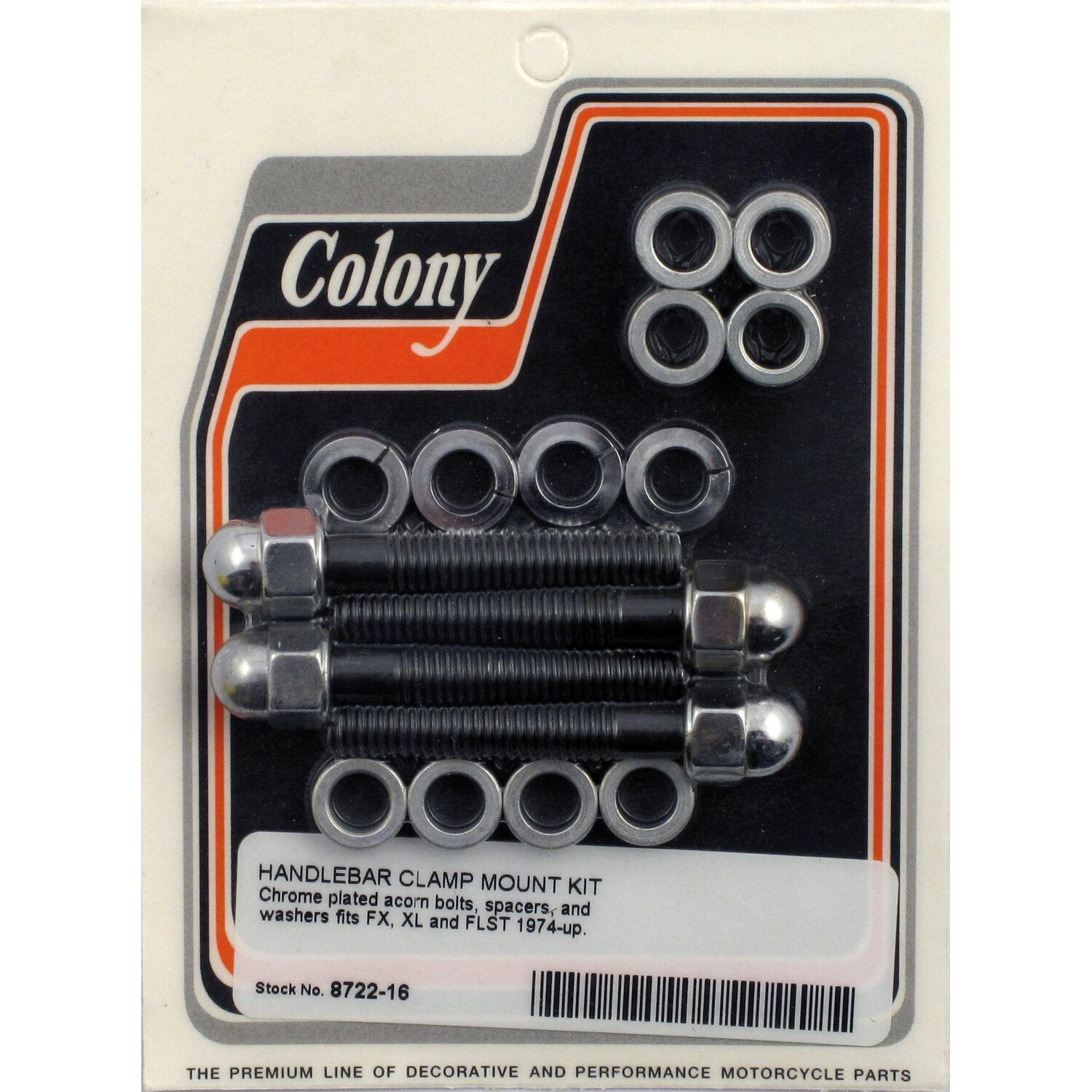 Colony h/b top clamp mount kit acorn
