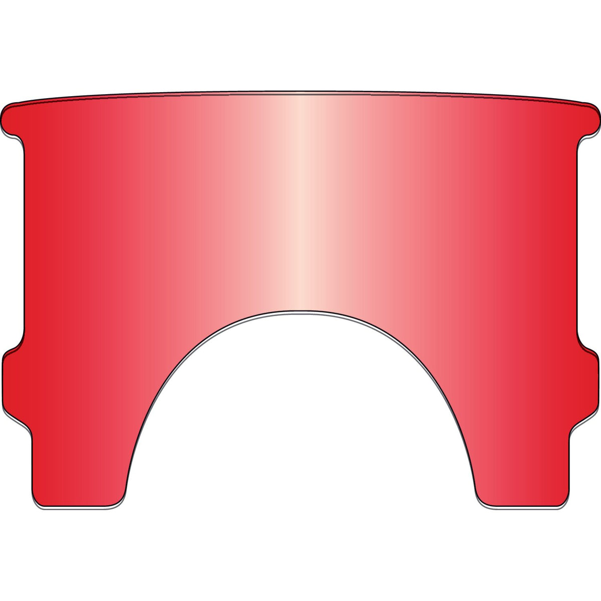 National Cycle repl - adj - lower window (style A) - Red