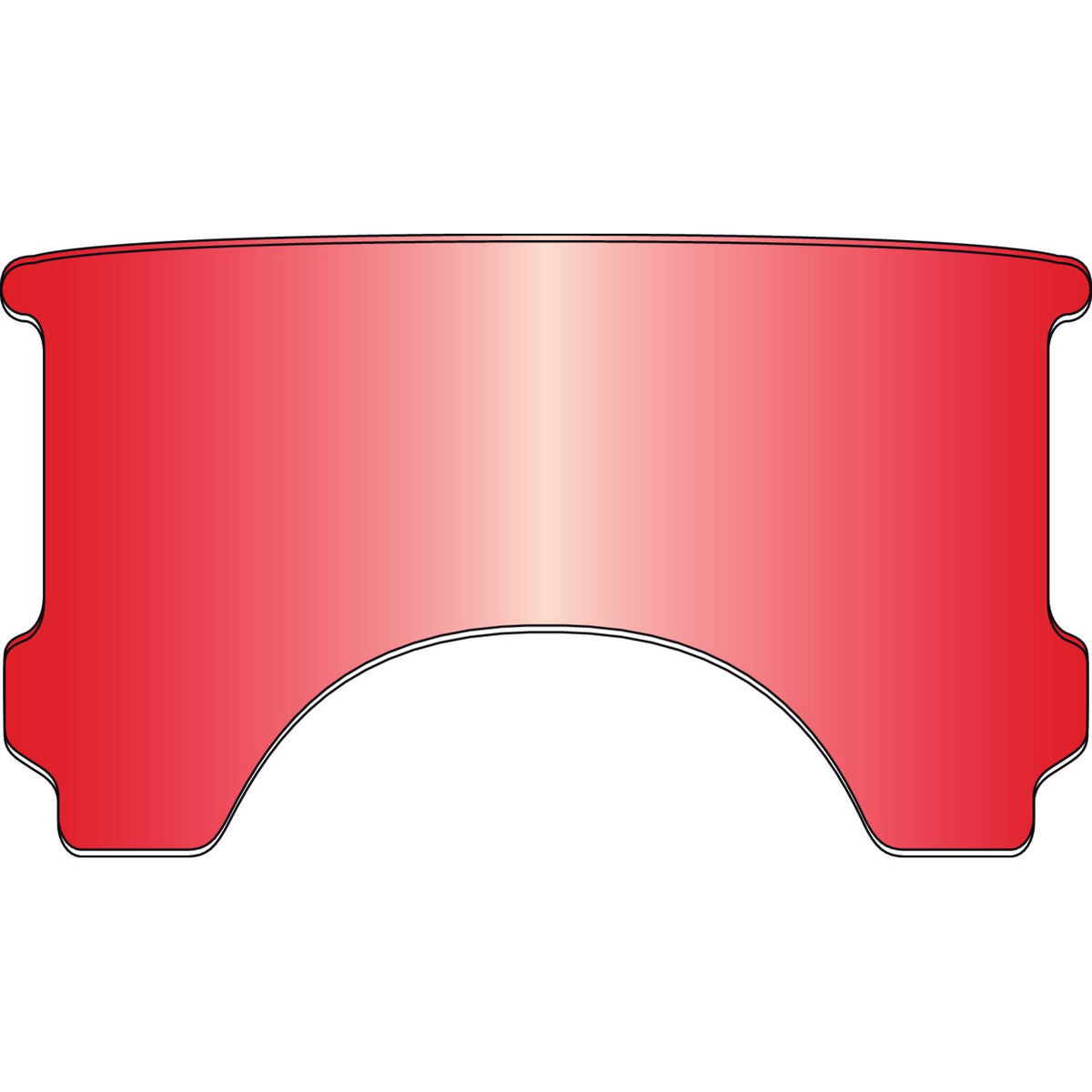 National Cycle repl - adj - lower window (style C) - Red