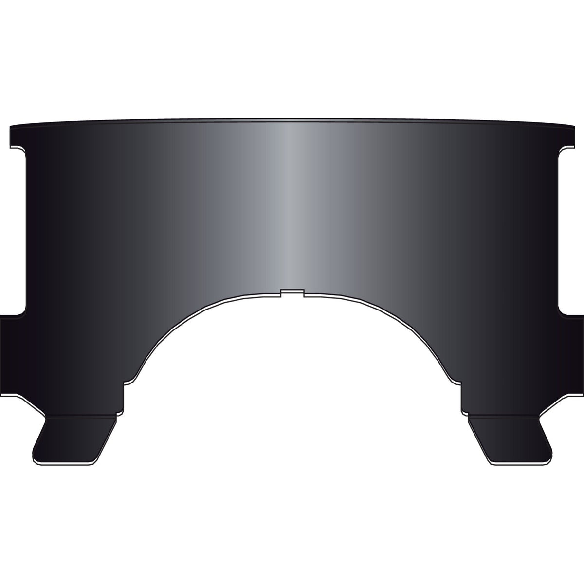 National Cycle repl - adj - lower window (style B) - Black