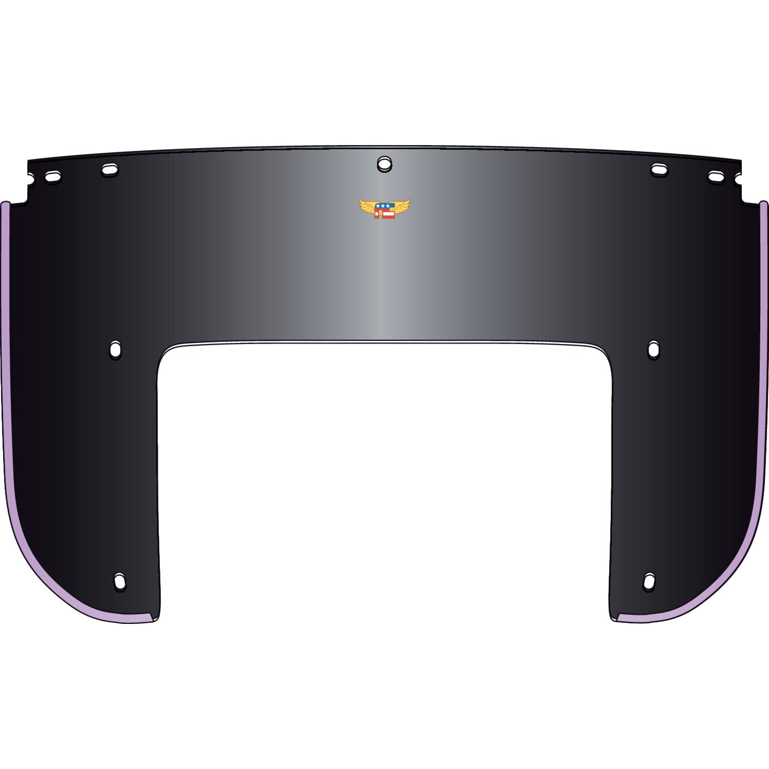 National Cycle Beaded 5-bolt lower window - Black