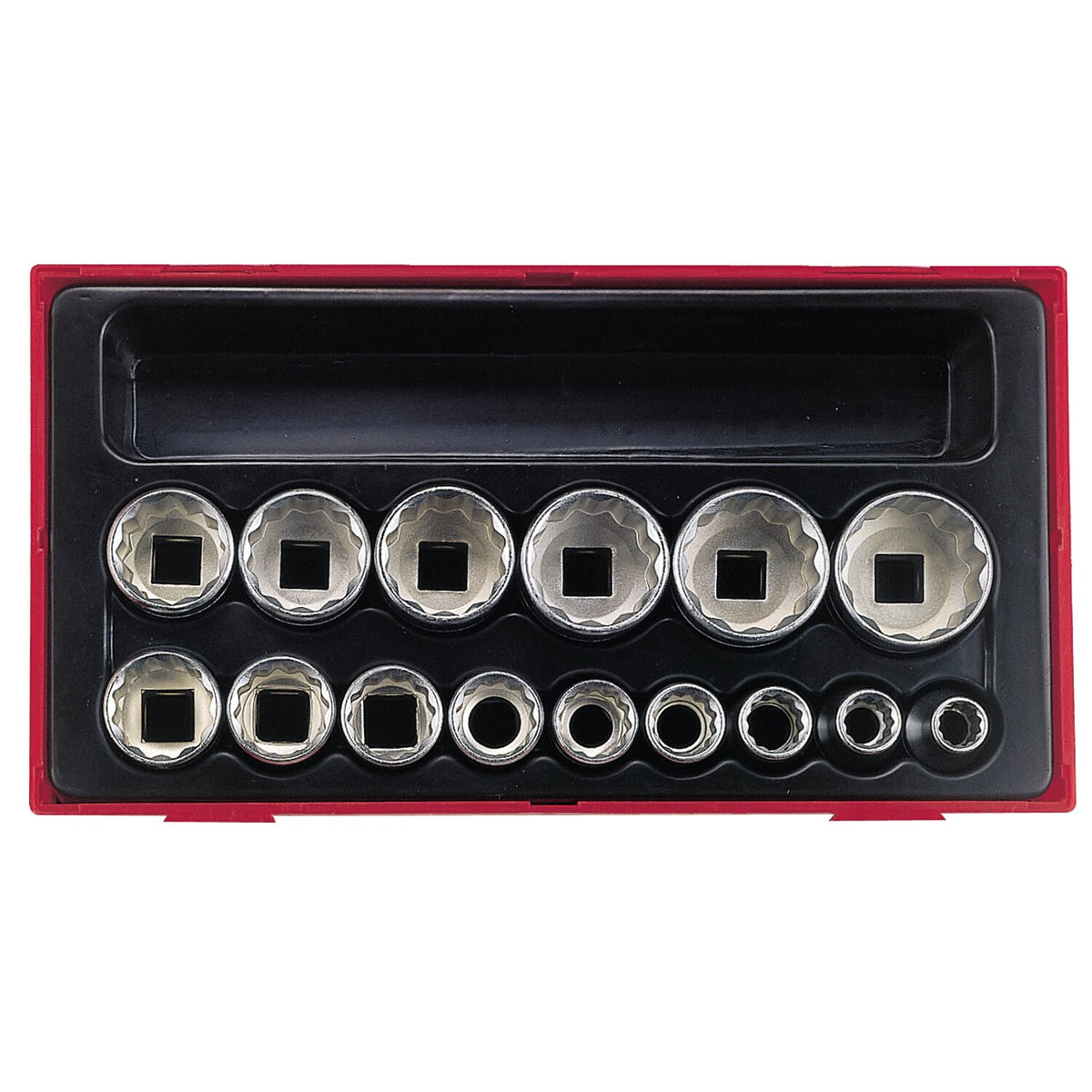 Teng Tools 15-pc US sized 12-point sockets