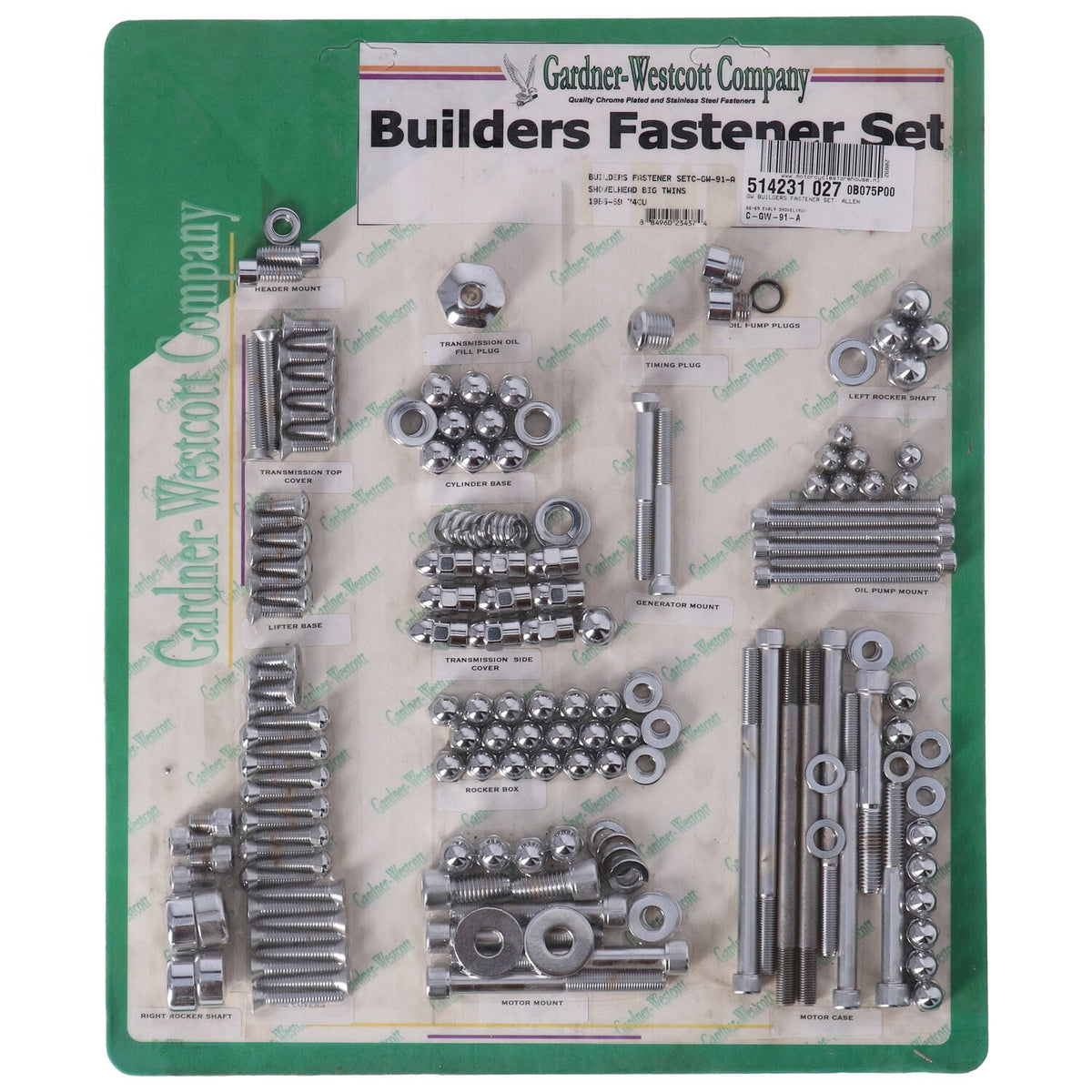 Gardner-Westcott Builders fastener set allen