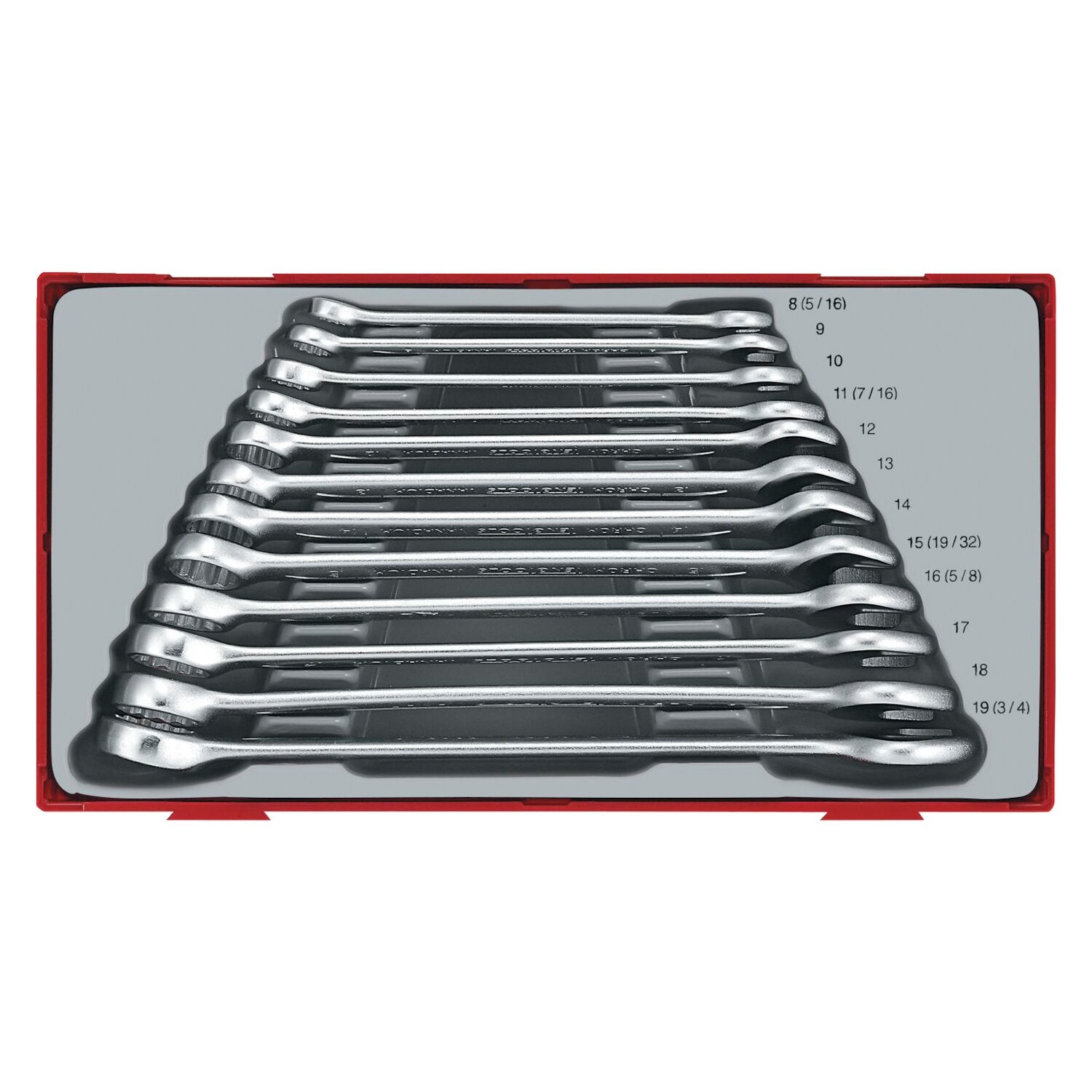 Teng Tools open/box end wrench set 12 pieces - Metric sizes