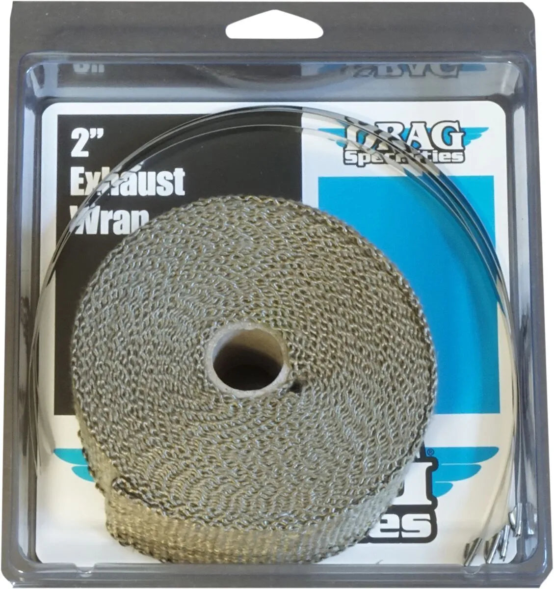 Drag Specialties Gewebtes Basalt Auspuffband Kit