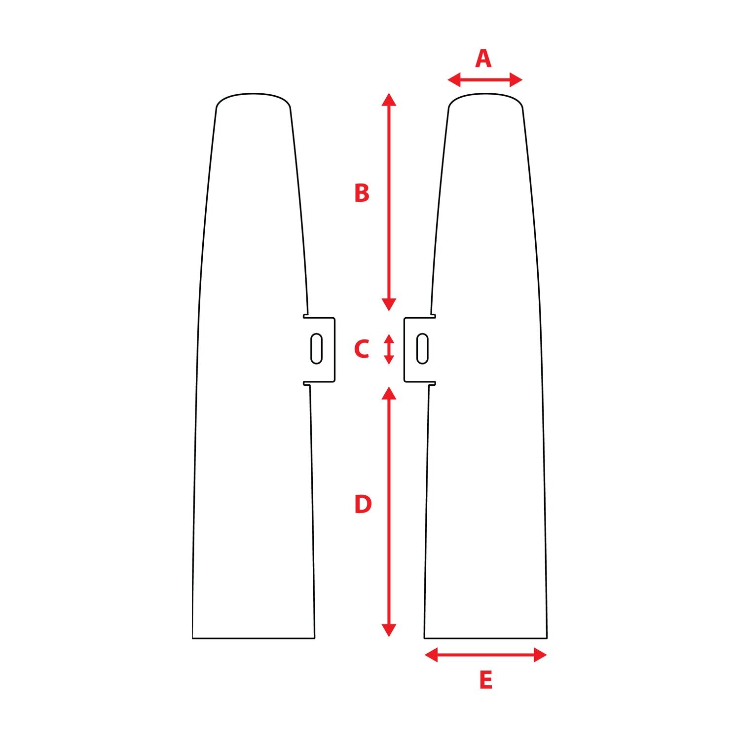 MCS fork shrouds for 39mm forks - Chrome