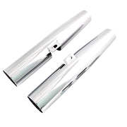 MCS fork shrouds for 39mm forks - Chrome