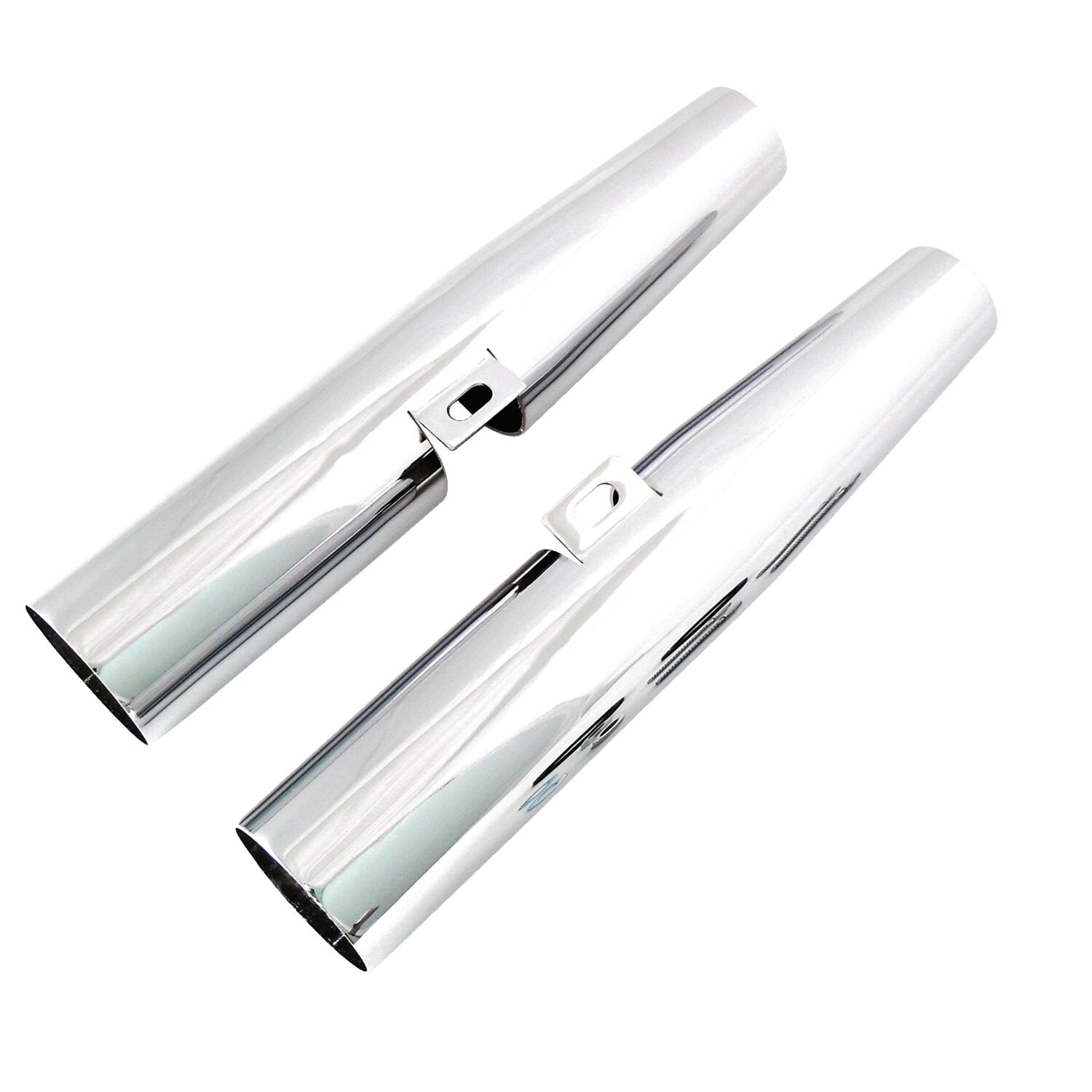MCS fork shrouds for 39mm forks - Chrome