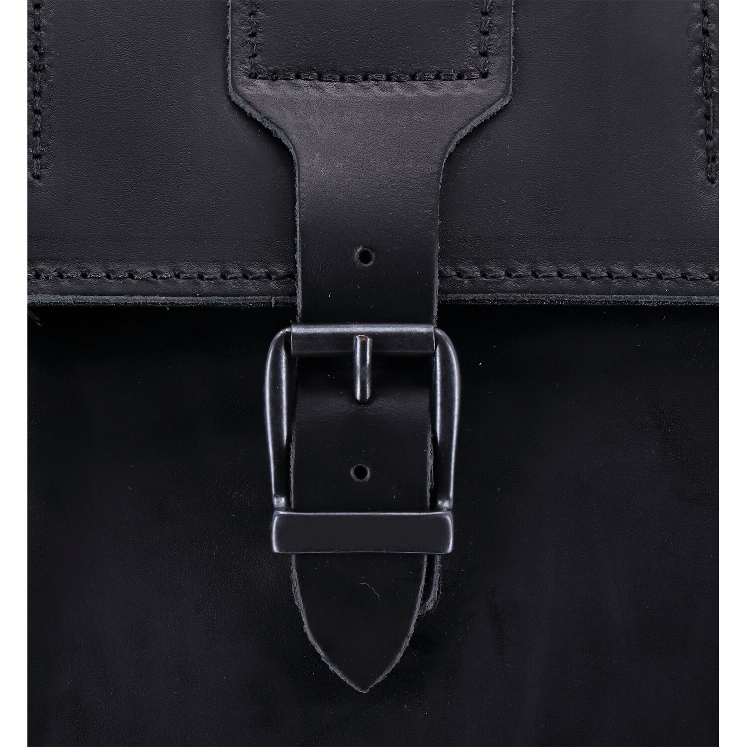 MCS reinforced rigid leather saddlebag set - 32 liter