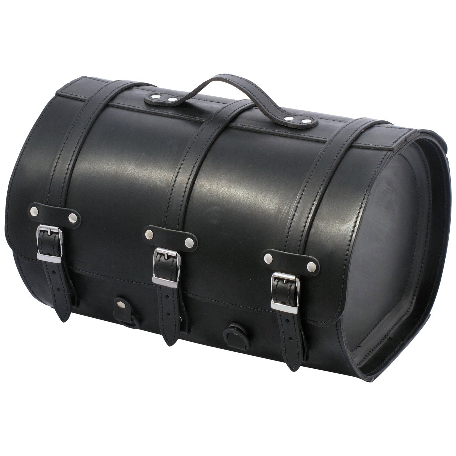 MCS motorcycle leather suitcase - 32 liter - Black
