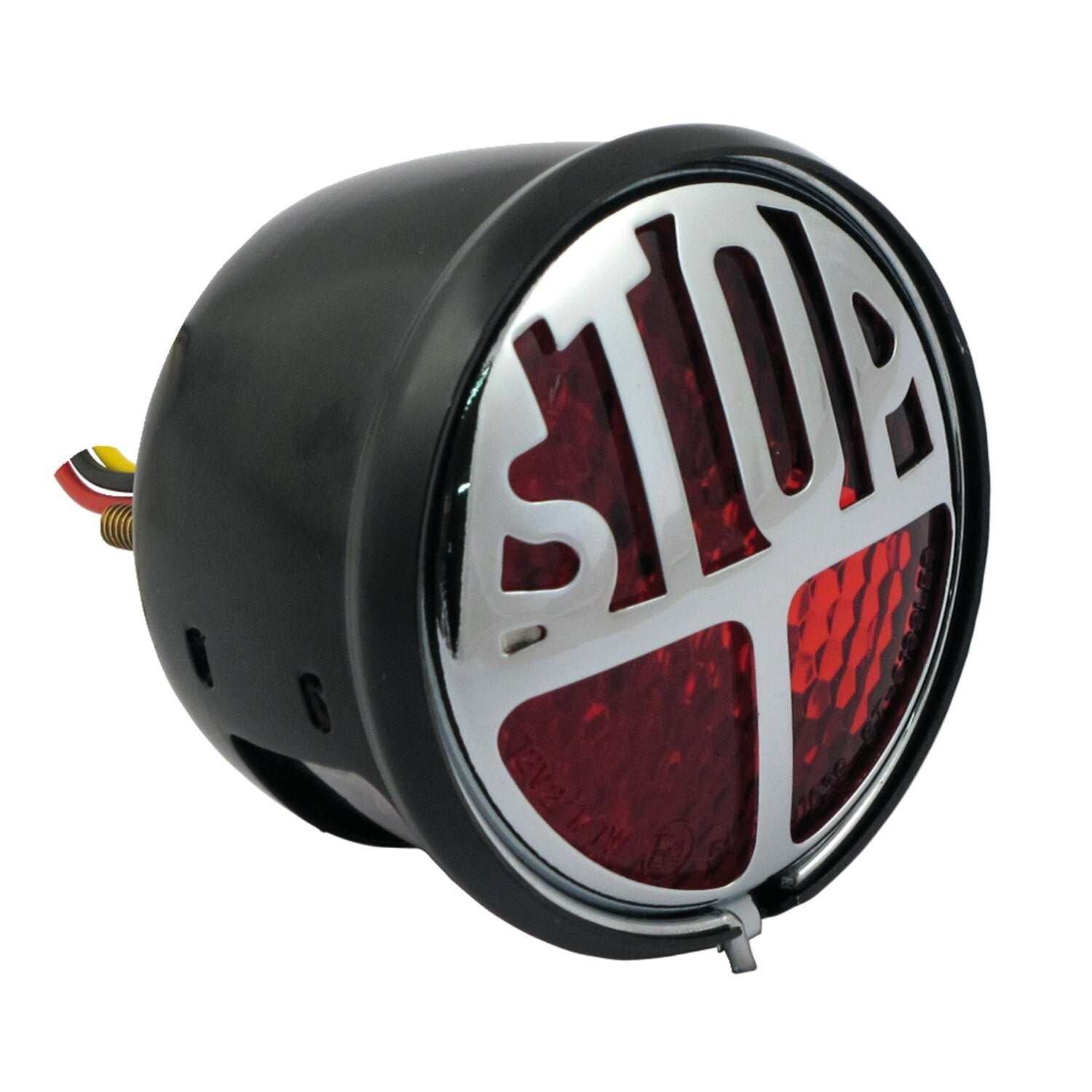 MCS Stop LED taillight - Black - Red lens