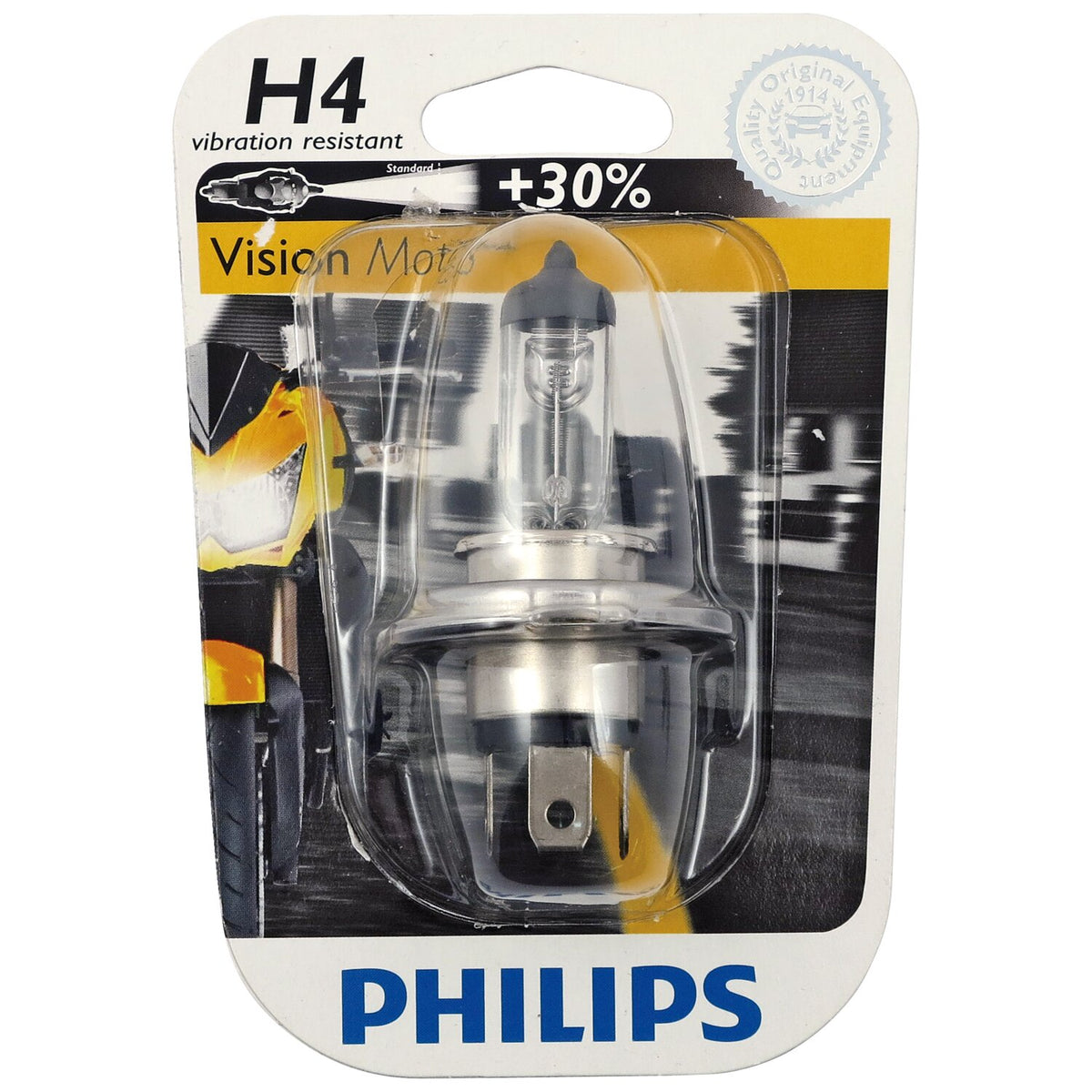 Philips Vision Moto headlamp bulb H4