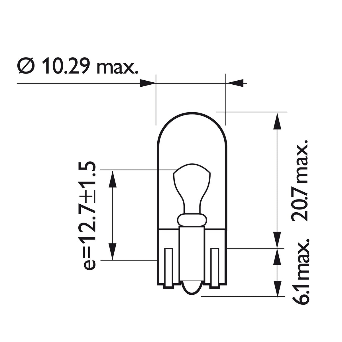 Philips light bulb W5W