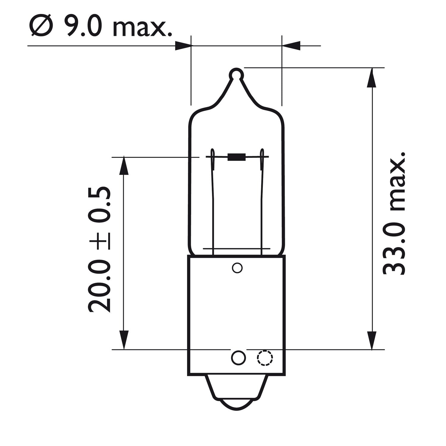 Philips light bulb H6W