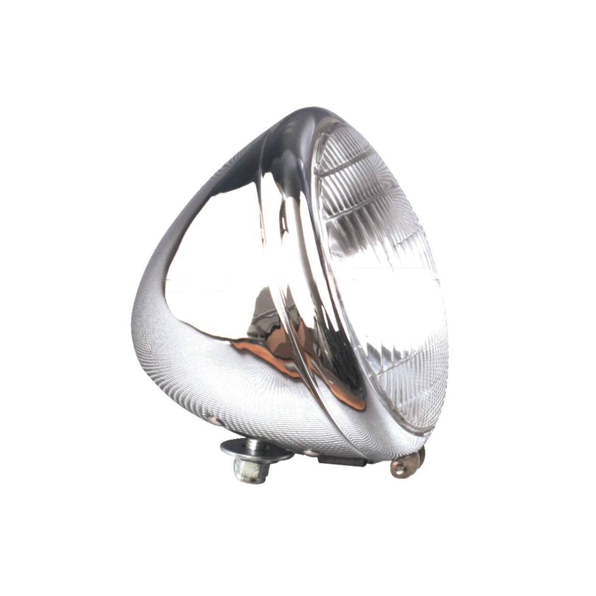 MCS 6-1/2" springer headlamp assembly - 12v - Chrome