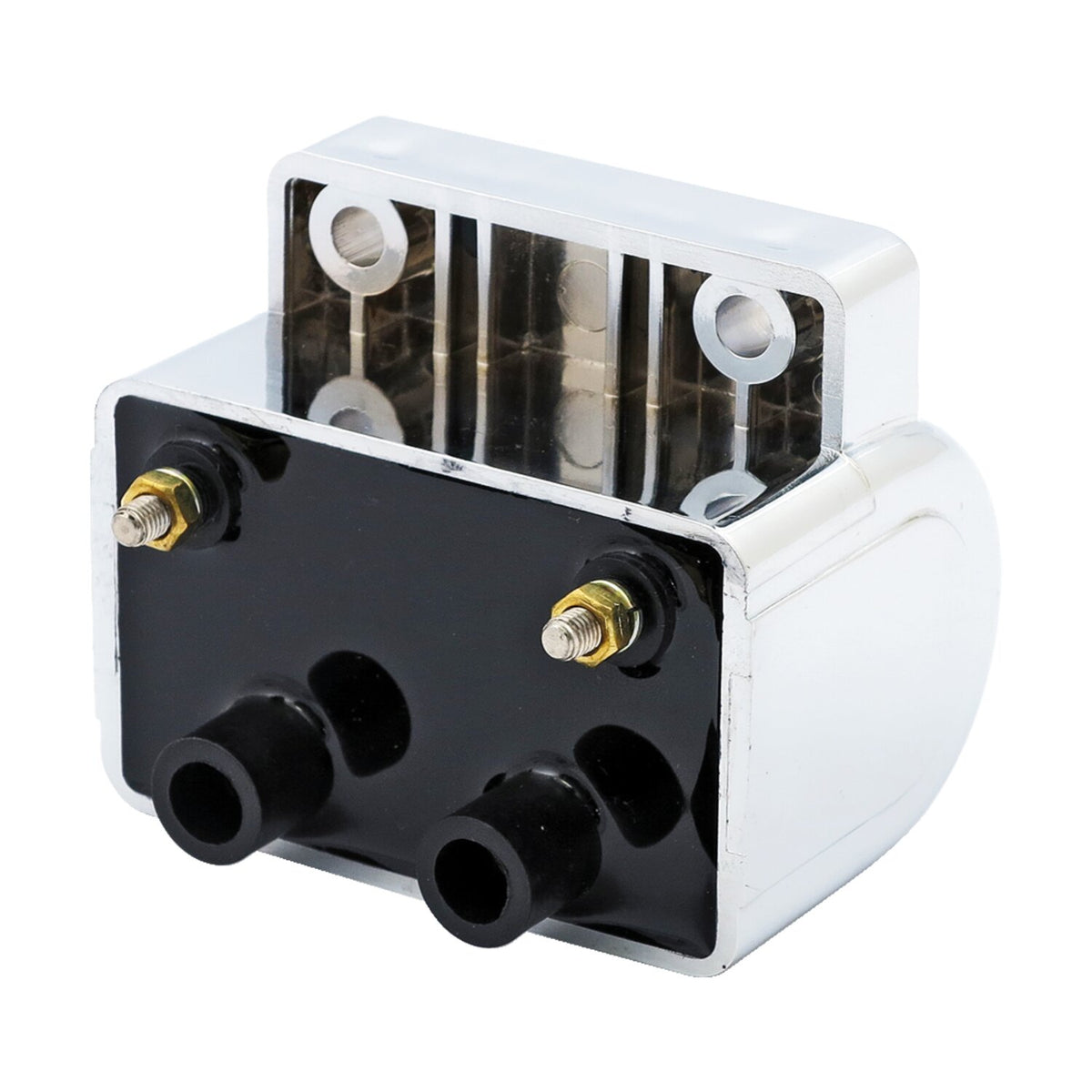 MCS Late OEM style ignition coil - 12v 5 ohm - Chrome