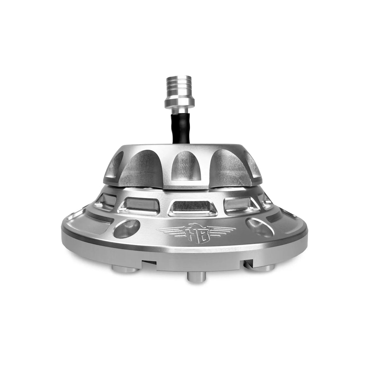 Heinz Bikes Performance Vented Fuel Cap Silver for Harley