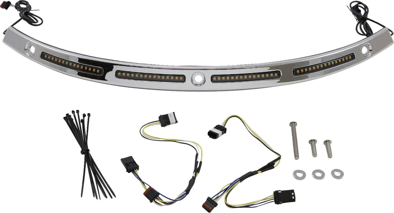 Custom Dynamics Genesis 4 Led Batwing Windshield Trim