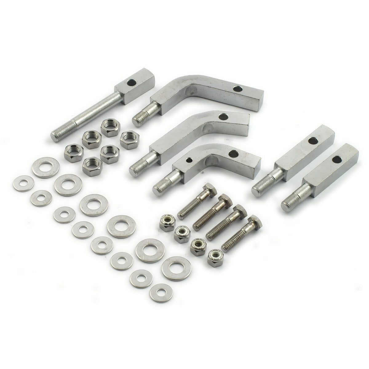 MCS Floorboard mount bracket kit - Chrome
