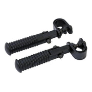 MCS O-ring foot peg set - clamp-on - Chrome