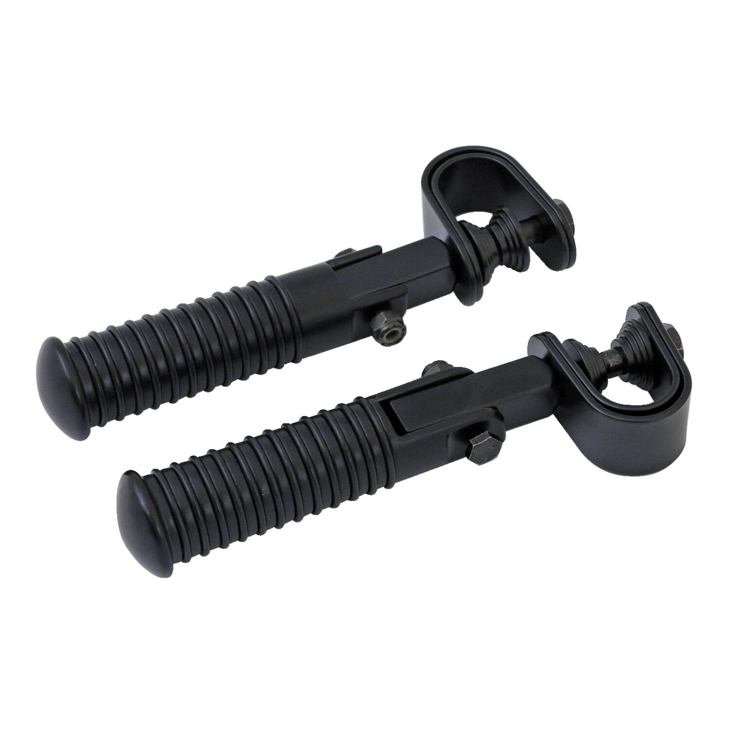 MCS O-ring foot peg set - clamp-on - Chrome