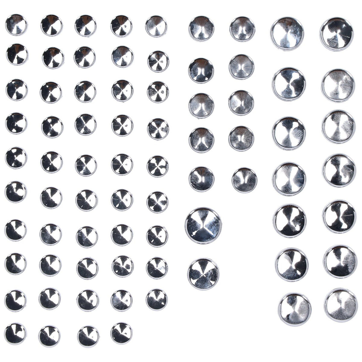 MCS Smoothtopps push-on cover set (75pc) - Chrome