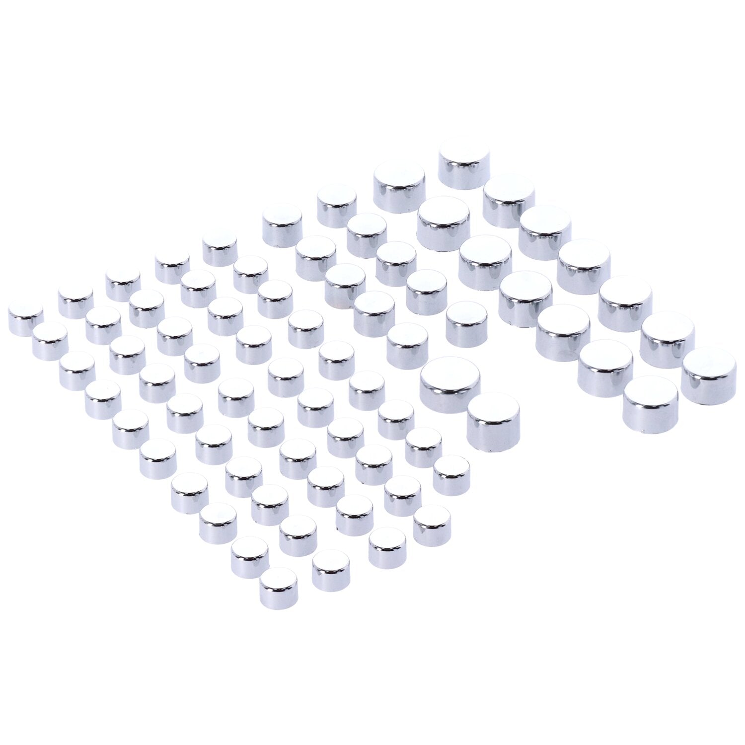 MCS Smoothtopps push-on cover set (75pc) - Chrome