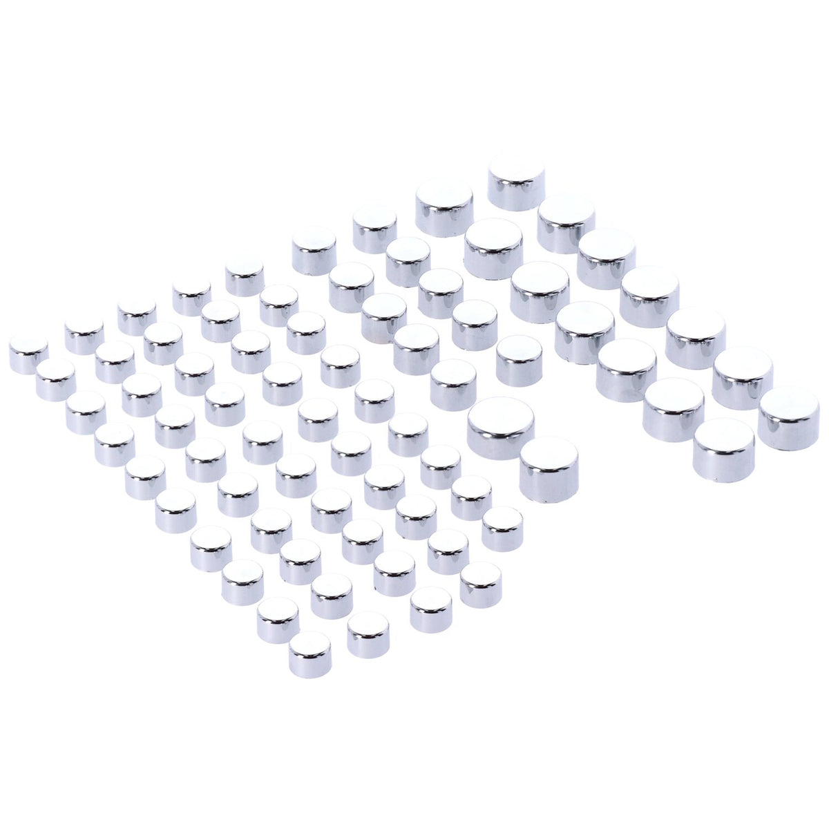 MCS Smoothtopps push-on cover set (75pc) - Chrome