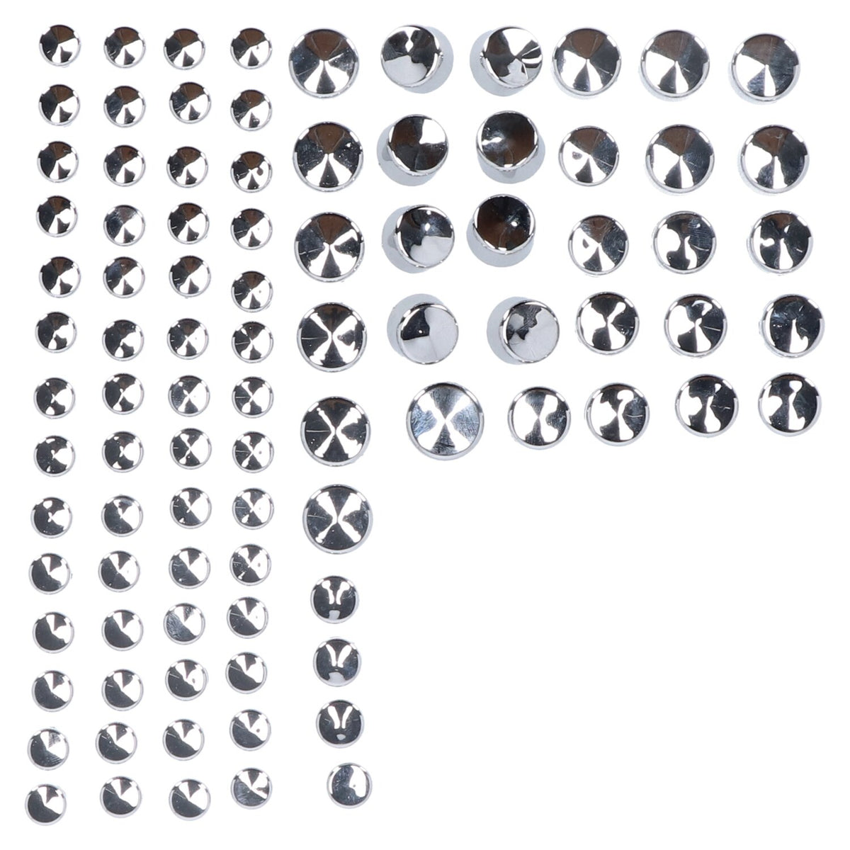 MCS Smoothtopps push-on cover set (86pc) - Chrome