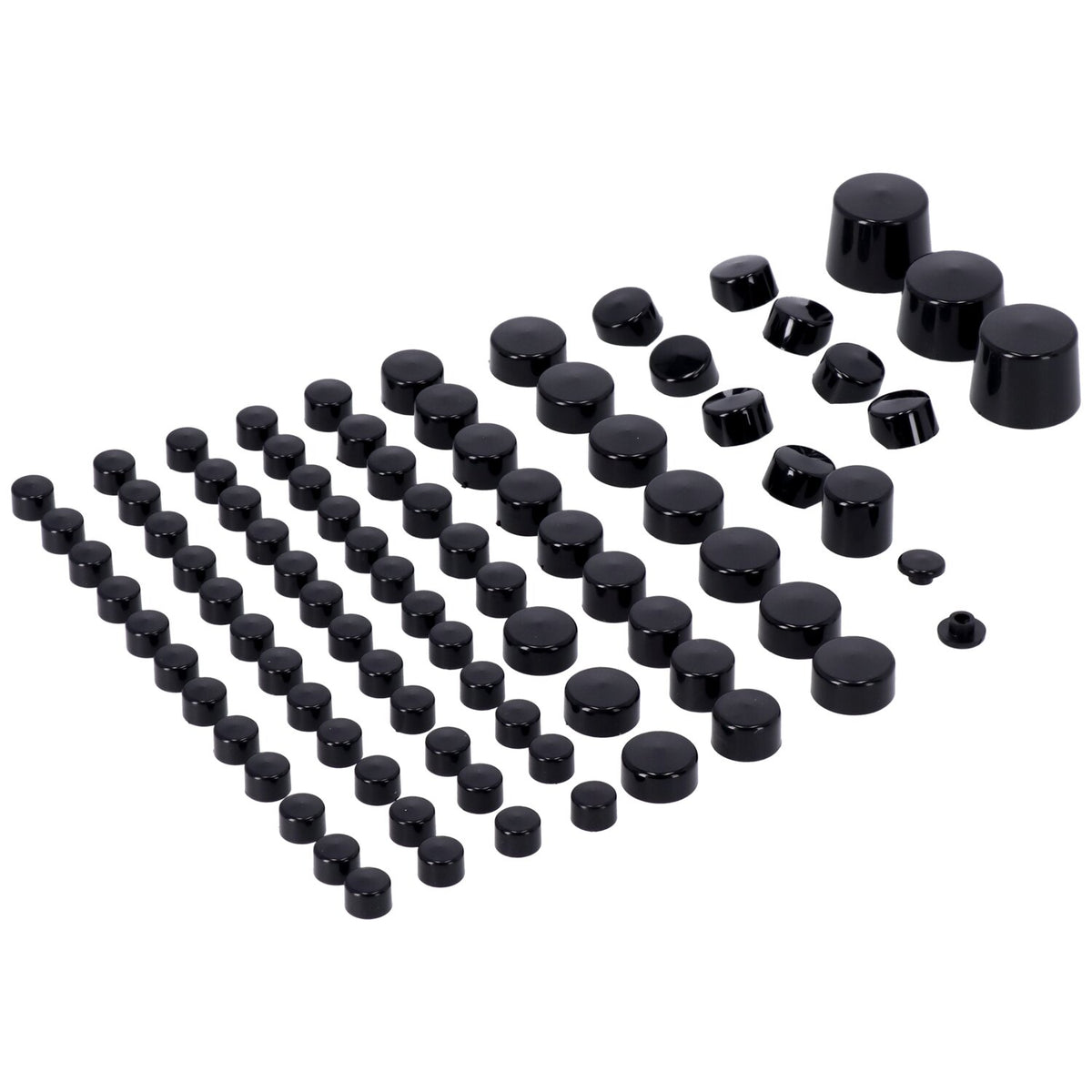 MCS Smoothtopps push-on cover set (87pc) - Black