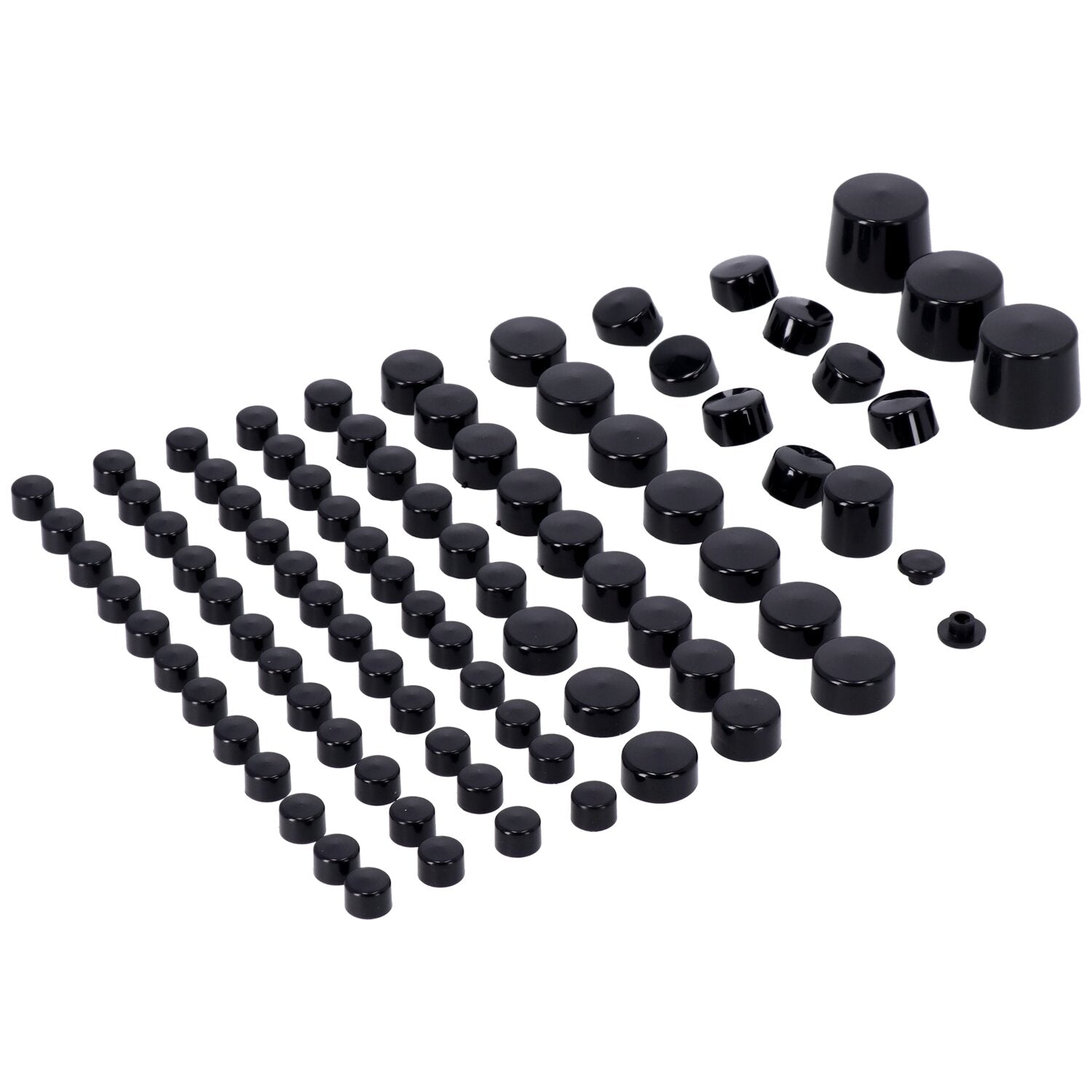 MCS Smoothtopps push-on cover set (87pc) - Black