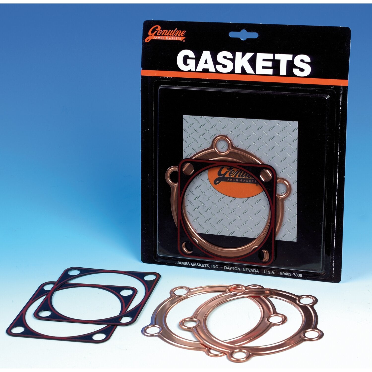 James Gaskets James Knuckle head & base gasket kit - Copper/RCM