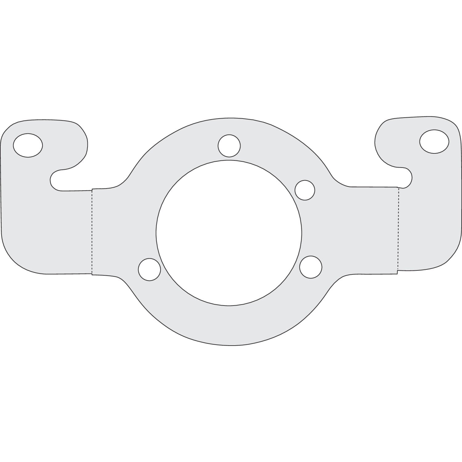 MCS Air cleaner adapter bracket - Chrome