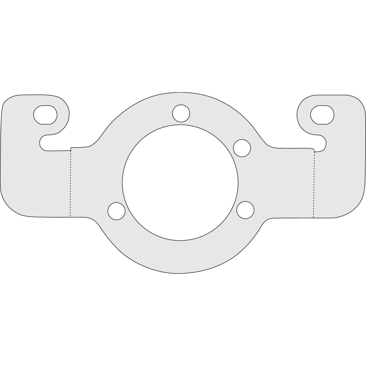 MCS Air cleaner adapter bracket - Chrome