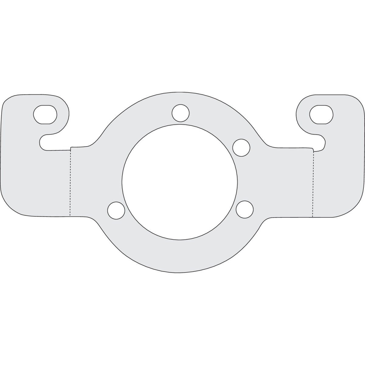 MCS Air cleaner adapter bracket - Chrome