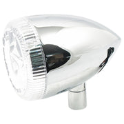 MCS 3-1 LED bullet taillight / turn signal combo - Chrome - Clear
