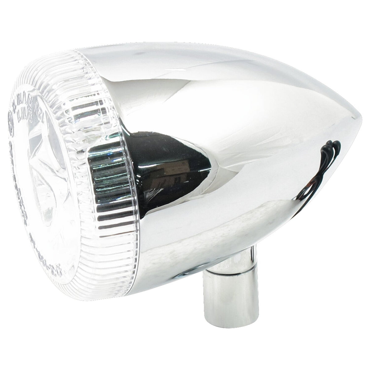 MCS 3-1 LED bullet taillight / turn signal combo - Chrome - Clear