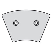 MCS brake pads front - Organic
