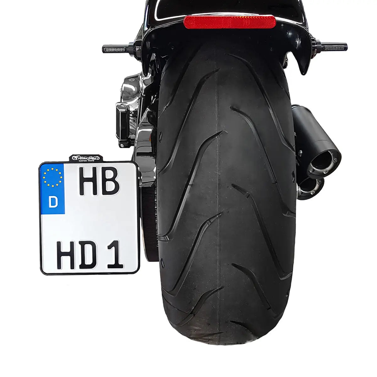 Heinz Bikes Side Mount License Plate Holder For 3/4" Axles