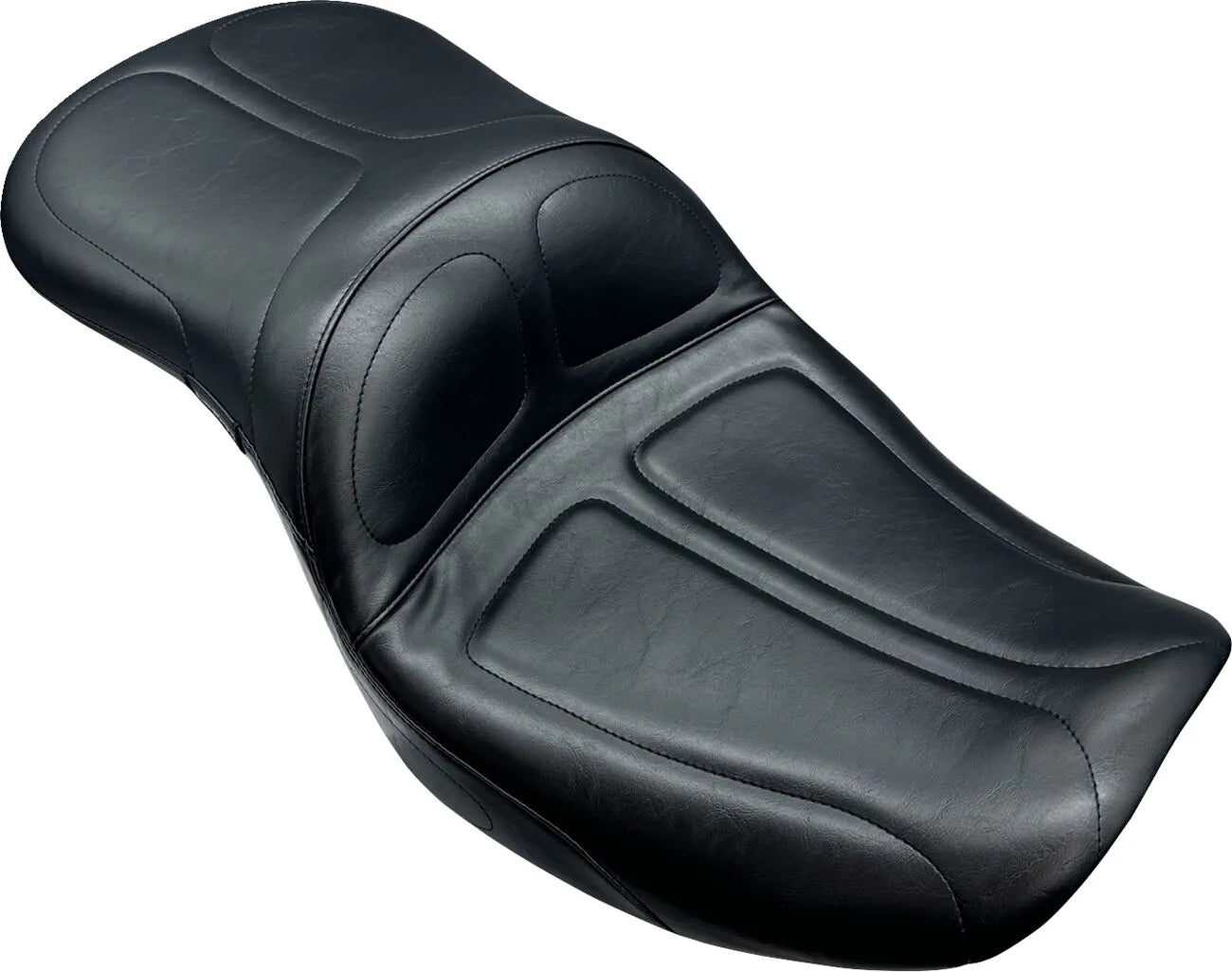 Le Pera Maverick Seat - Black Vinyl - For Harley Davidson