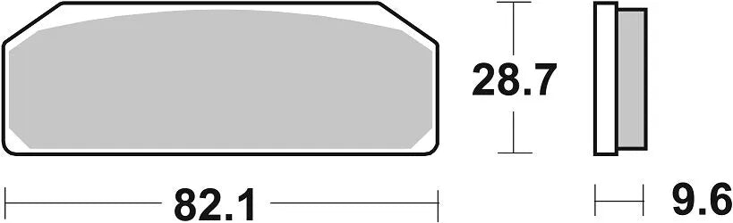 SBS Ds Racing Sinter Bremsbeläge Satz - Vorne