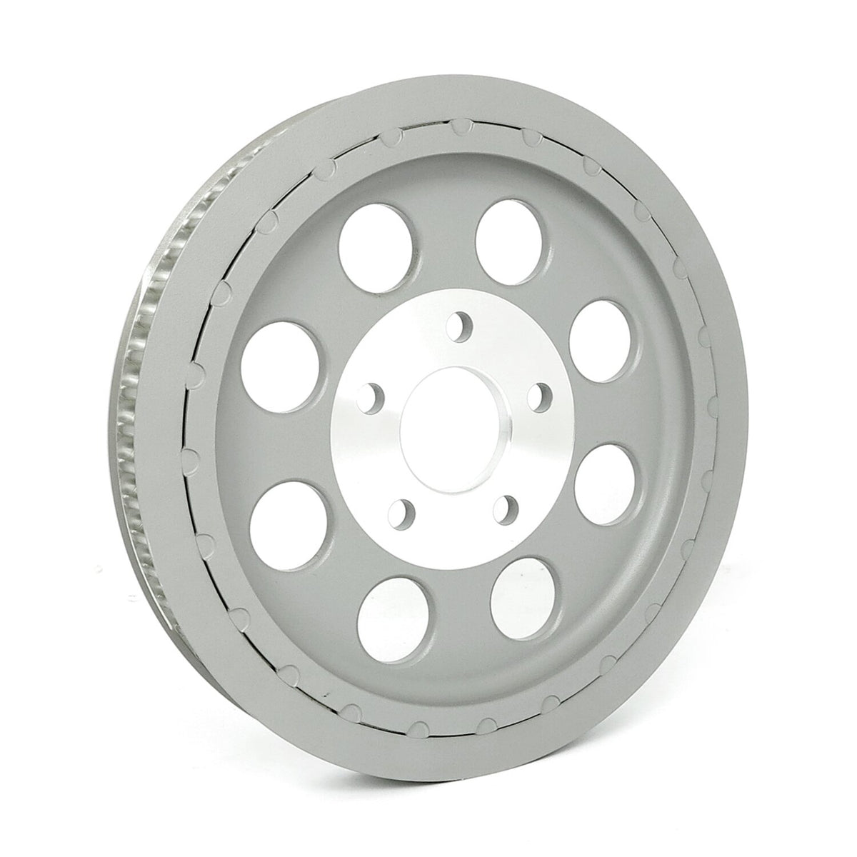 MCS Reproduction OEM style wheel pulley 61t 1-1/8" belt - Silver