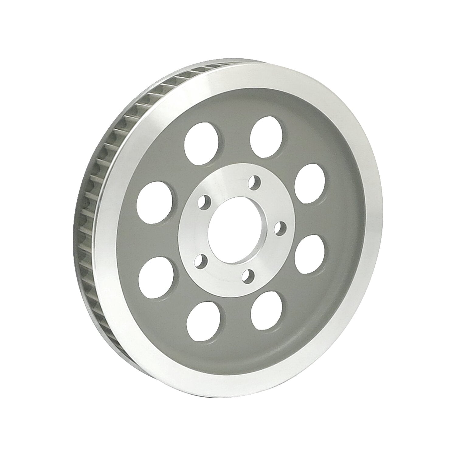 MCS Reproduction OEM style wheel pulley 61t 1-1/8" belt - Silver