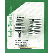 Gardner-Westcott oil pump line fitting kit - Chrome