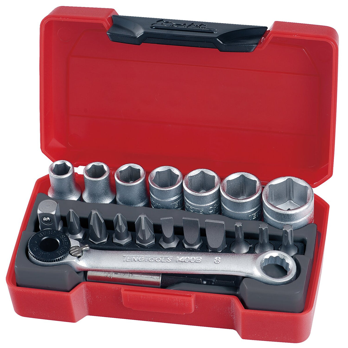 Teng Tools 1/4" socket & bits set