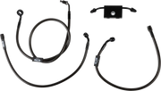 La Choppers Midnight Geflochtener Bremsschlauch-Kit mit ABS