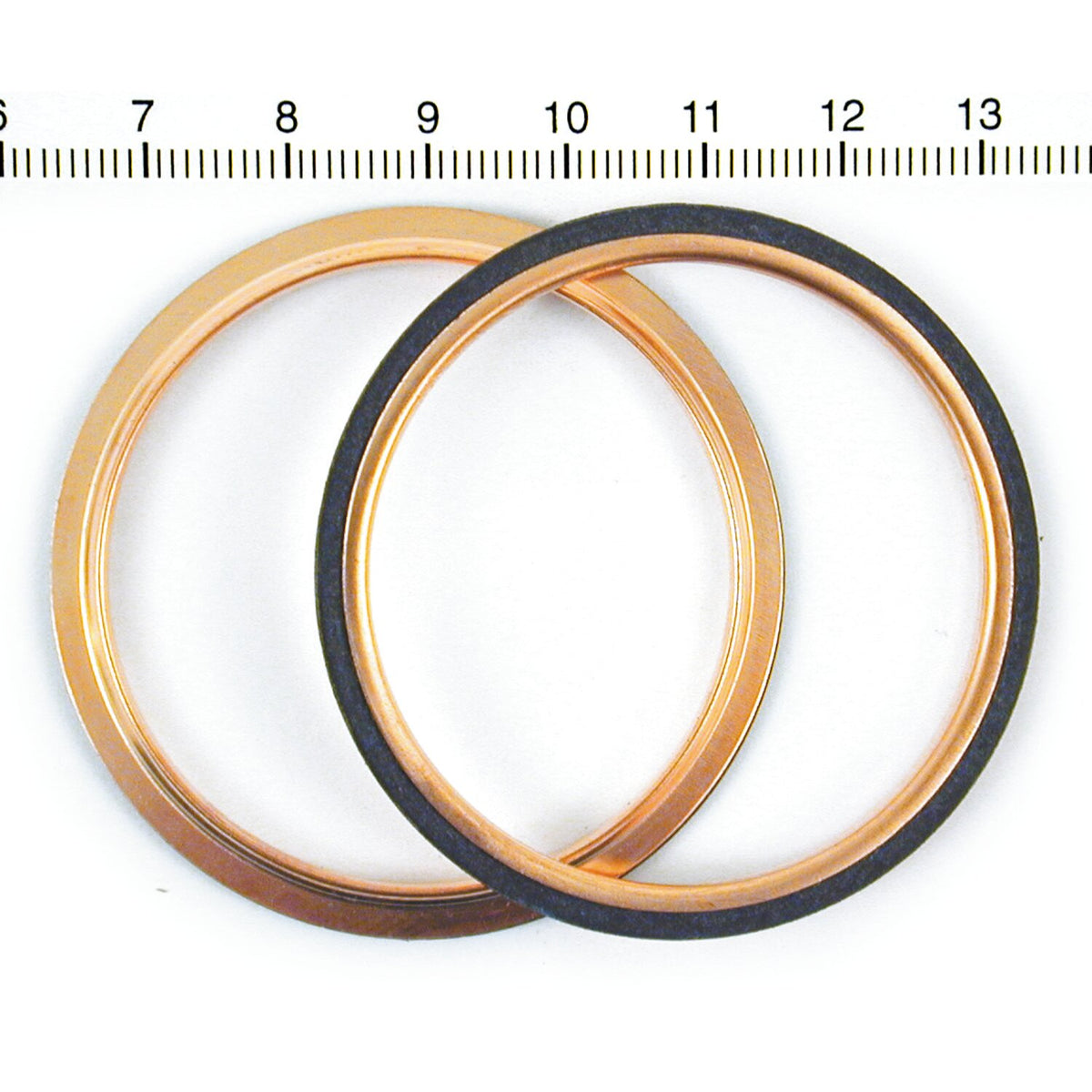 James Gaskets James round copper exhaust gasket set (pr)