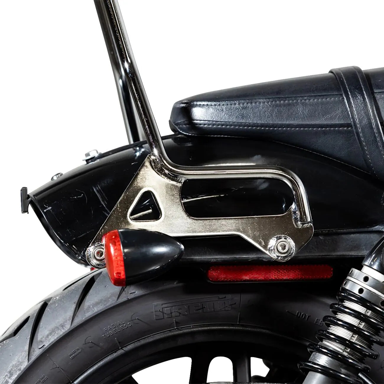 Biltwell Exfil Sissy Bar - Chrome Steel
