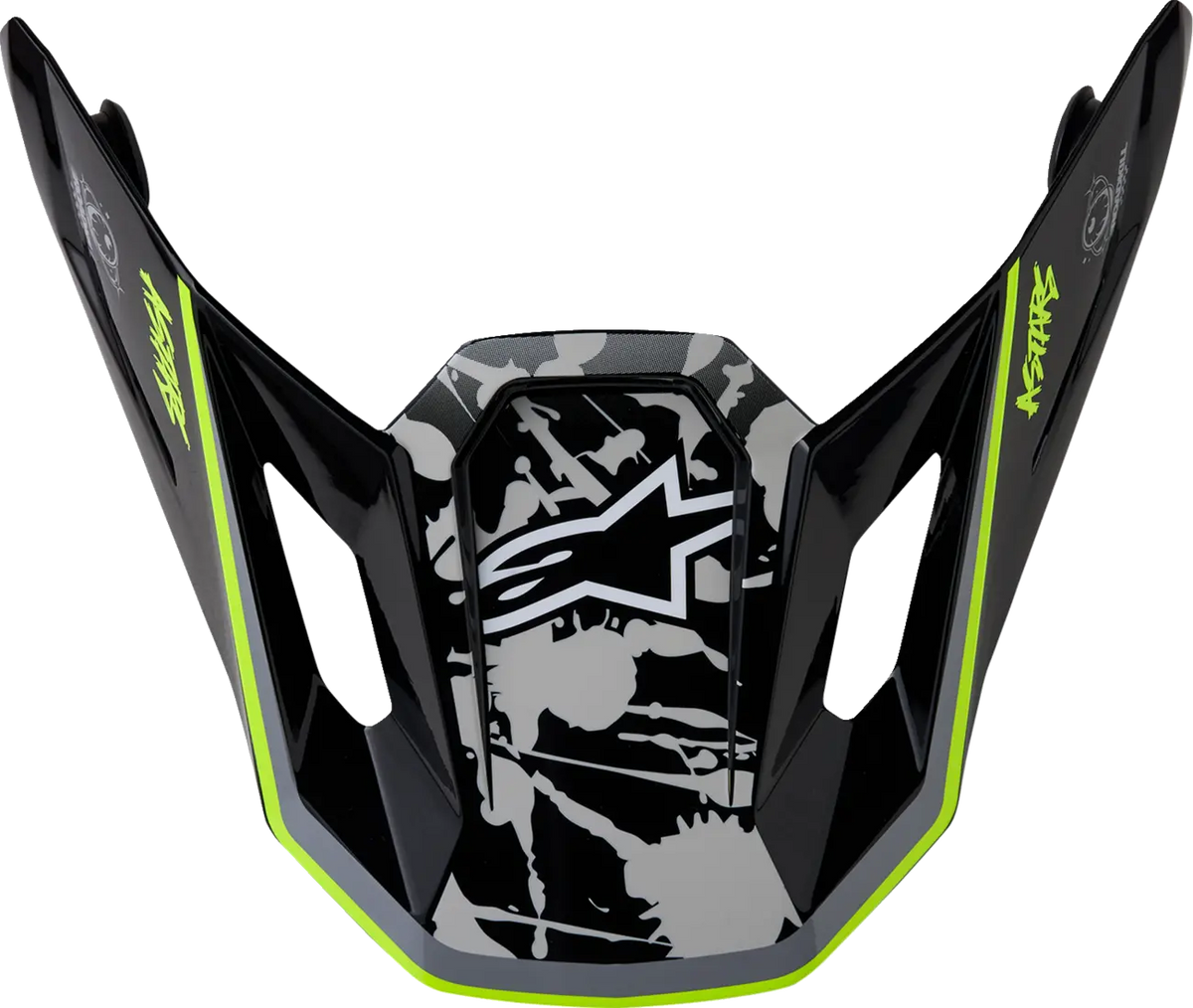 Alpinestars SM7 Helmet Visor Blaster Black/Gray/Yellow