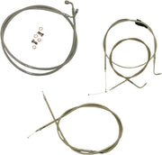 LA CHOPPERS Standard Stainless Braided Handlebar Cable/Brake